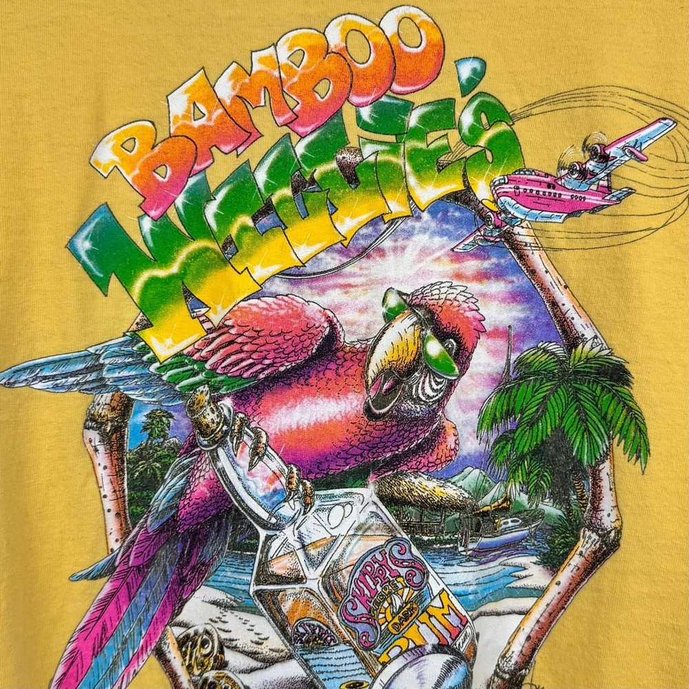 VTG 90's Bamboo Willie's Bar Florida Vacation Double Graphic T-Shirt Size XL - Picture 6 of 7